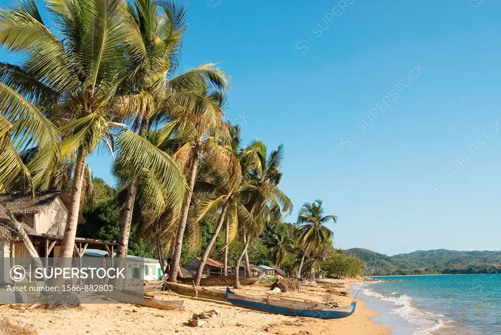 beach of Befotaka, Nosy Be island, Republic of Madagascar, Indian Ocean