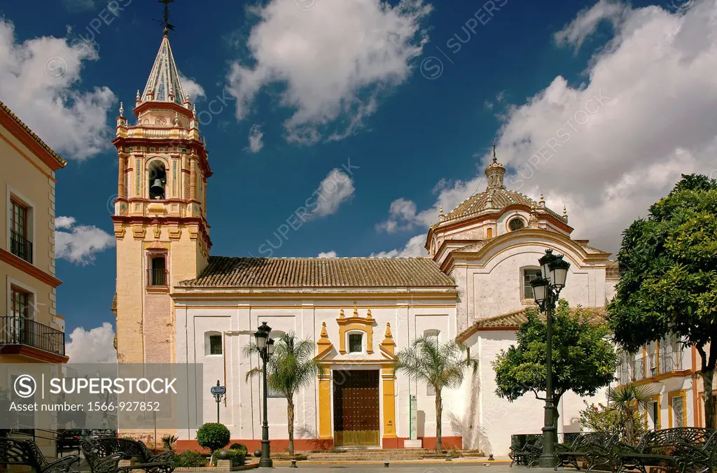 Church of San Martin de Tours, Bollullos de la Mitacion, Seville-province, Spain        