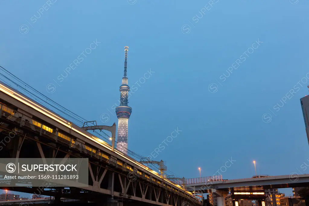 Tokyo Sky Tree at dusk