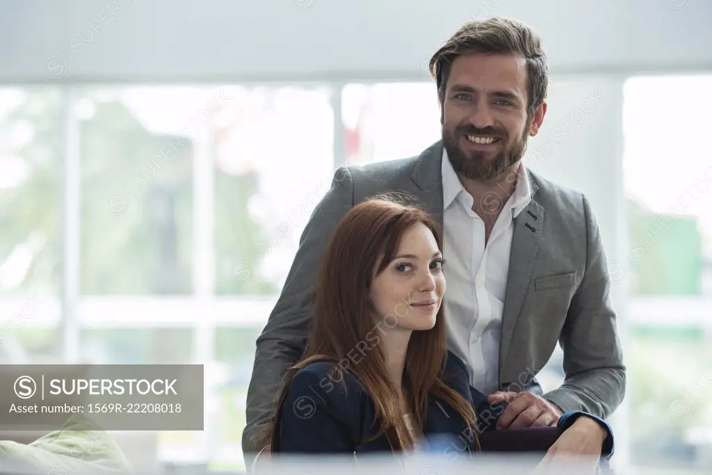 Business people sitting in hotel