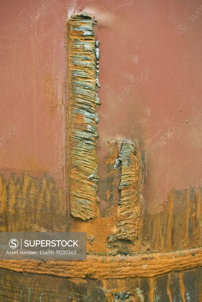 Abstract metal texture, full frame