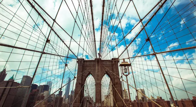 Brooklyn Bridge with Lower Manhattan