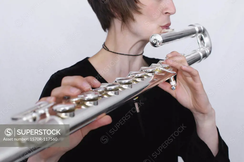 A female flautist