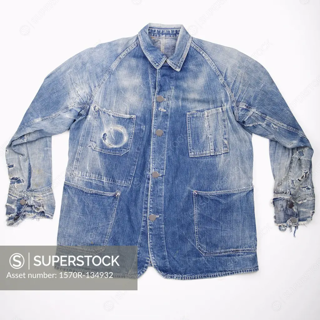 Worn out denim jacket