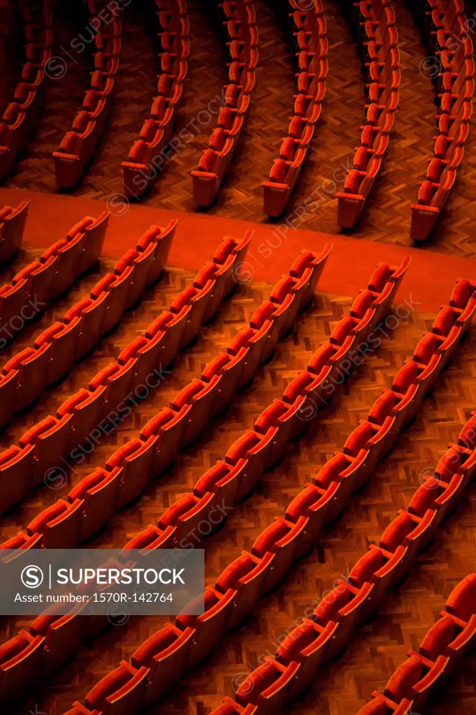 View of seats in a theater