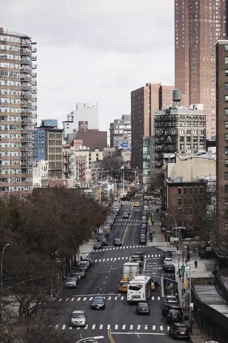 Scenic cityscape view, New York City, New York, USA