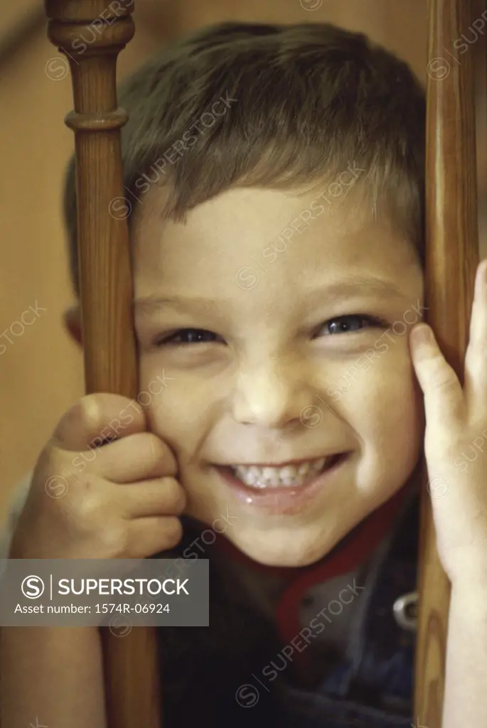 Portrait of a boy laughing