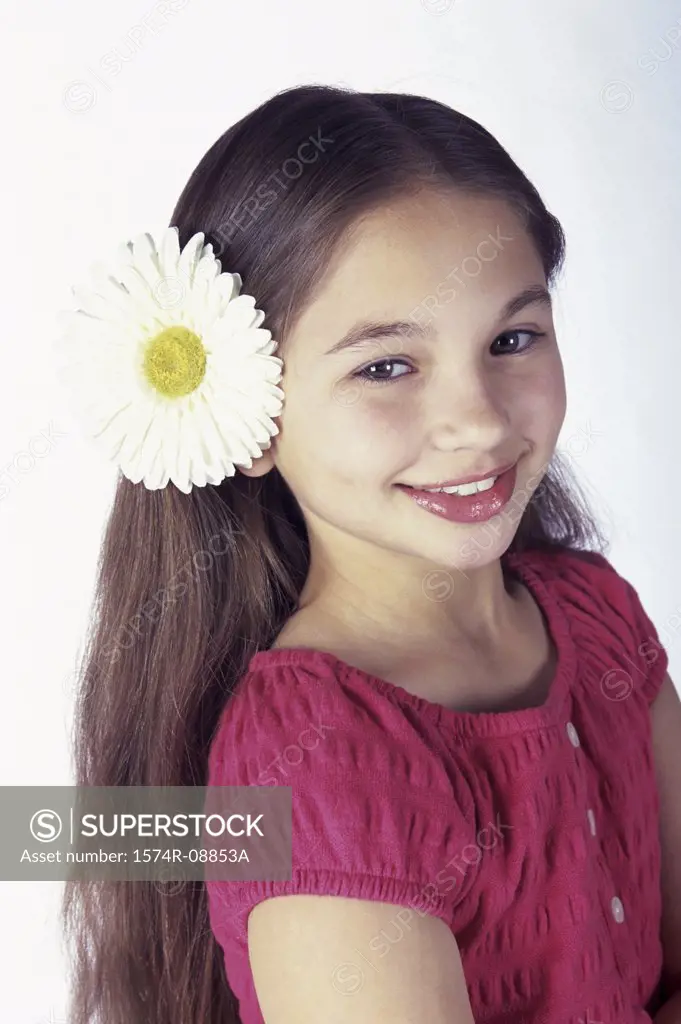 Portrait of a girl smiling