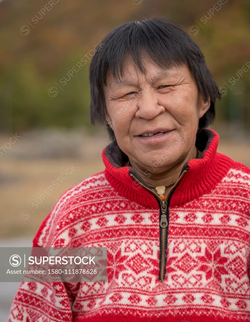 Female portrait, Narsasuaq, South Greenland