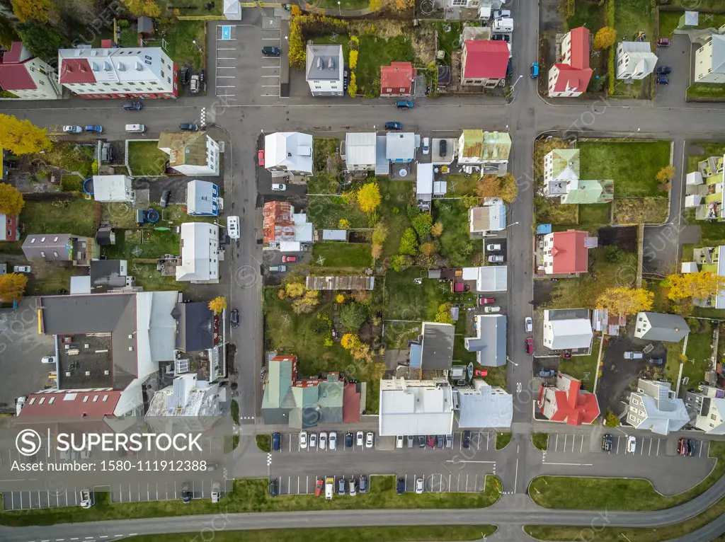 Akureyri in the Autumn, Northern Iceland