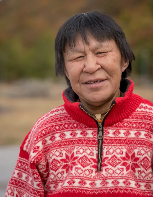 Female portrait, Narsasuaq, South Greenland