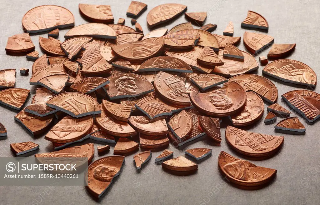 Broken pennies