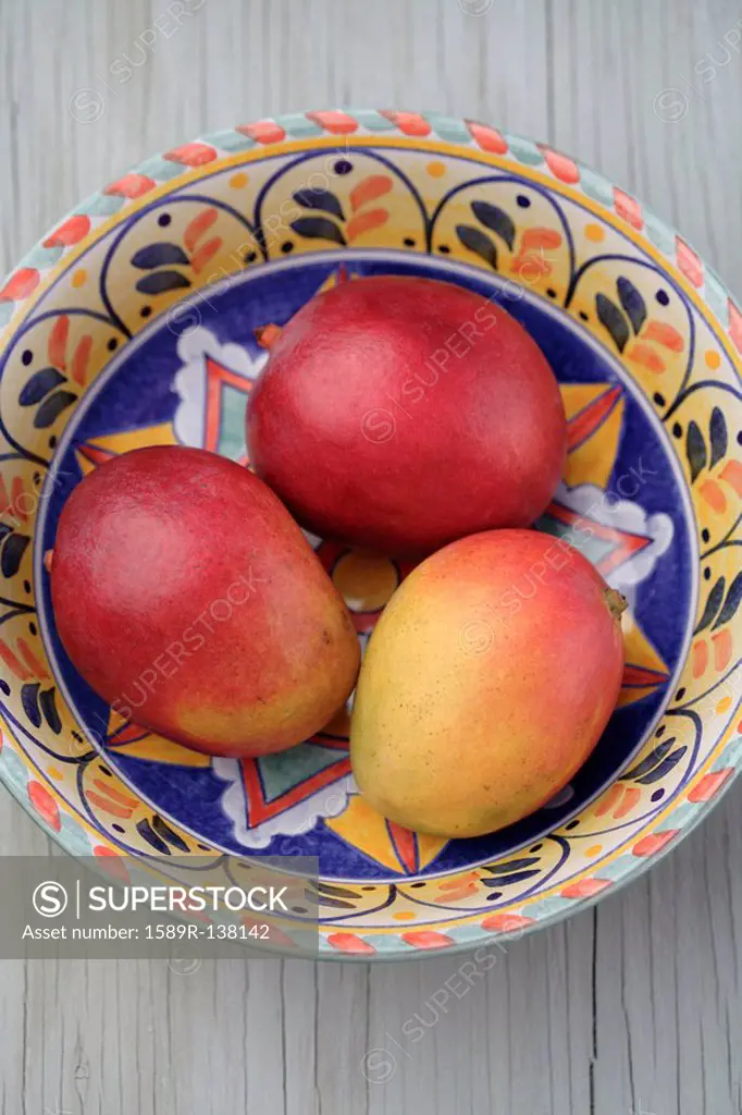 Mexican mangoes in bowl