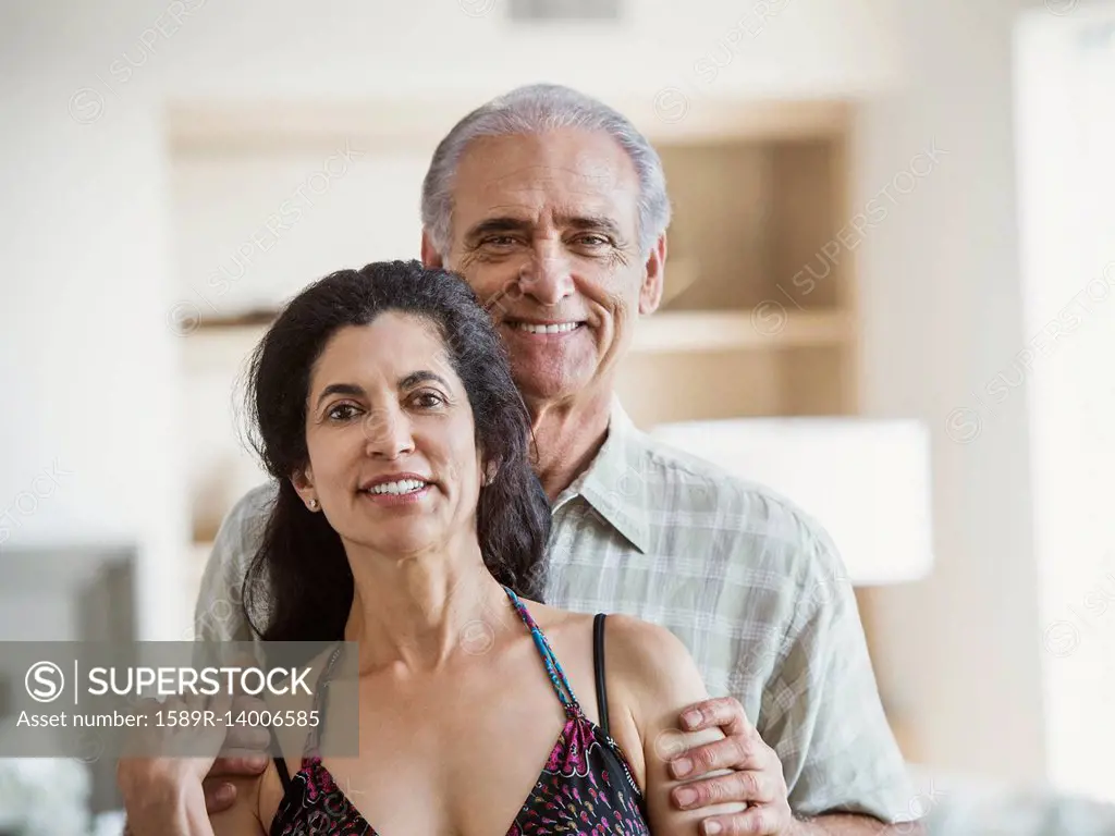 Portrait of smiling older couple