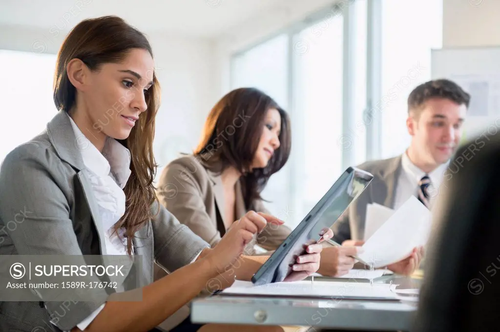 Business people working in meeting