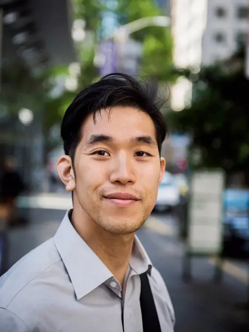 Portrait of smiling Chinese businessman