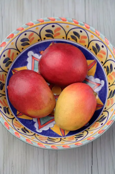 Mexican mangoes in bowl