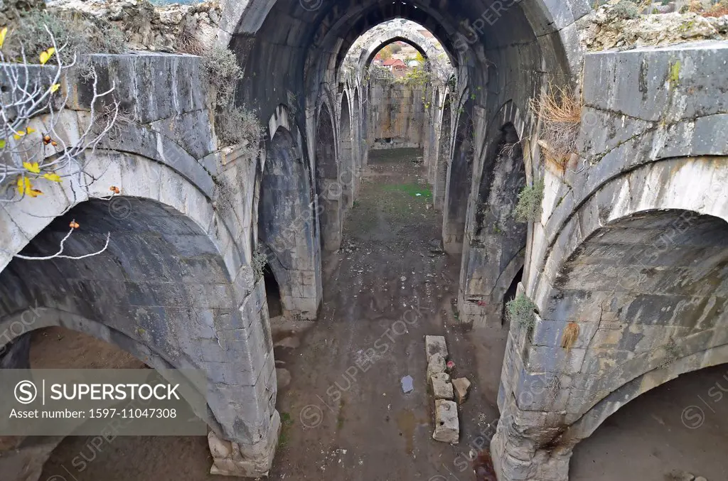 caravanserai, Seljuk, seljuq, Turk, turkey, trade, commerce, building, architecture, camel, caravan, Islam, Islamic, kaykusraw, sultan, sultanate of r...