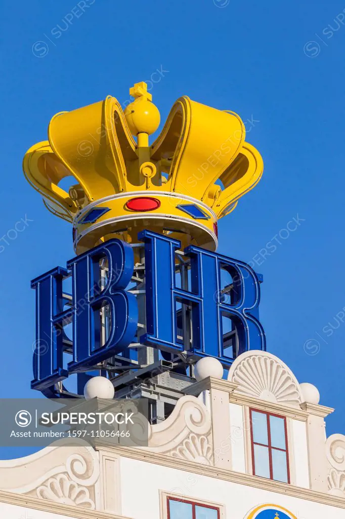 Germany, Baveria, Munich, Oktoberfest, Hofbrauhaus Beer Tent Sign