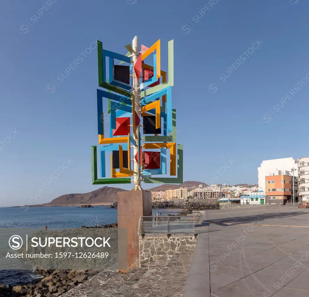 sculpture in Las Palmas city in Gran Canaria, Canary Islands