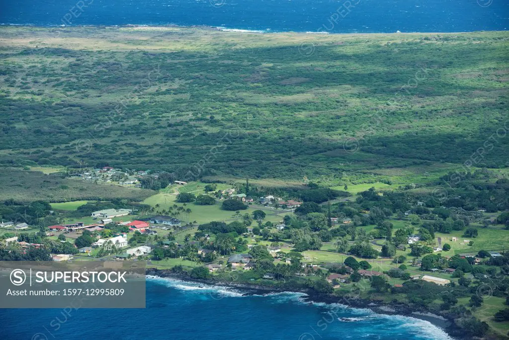 USA, Hawaii, Molokai, Kalaupapa Peninsula, USA, Hawaii, Molokai, Kalaupapa Peninsula, Kalaupapa Leprosy Settlement National Historic Landmark