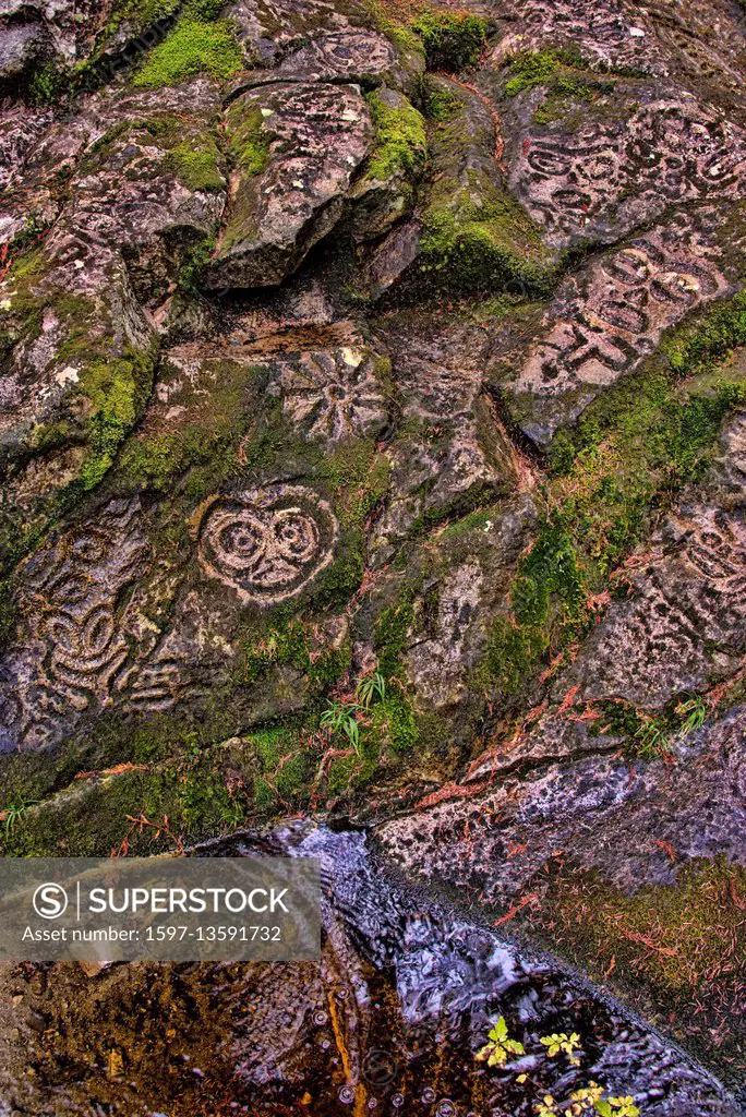 bella coola petroglyphs, bc, Canada