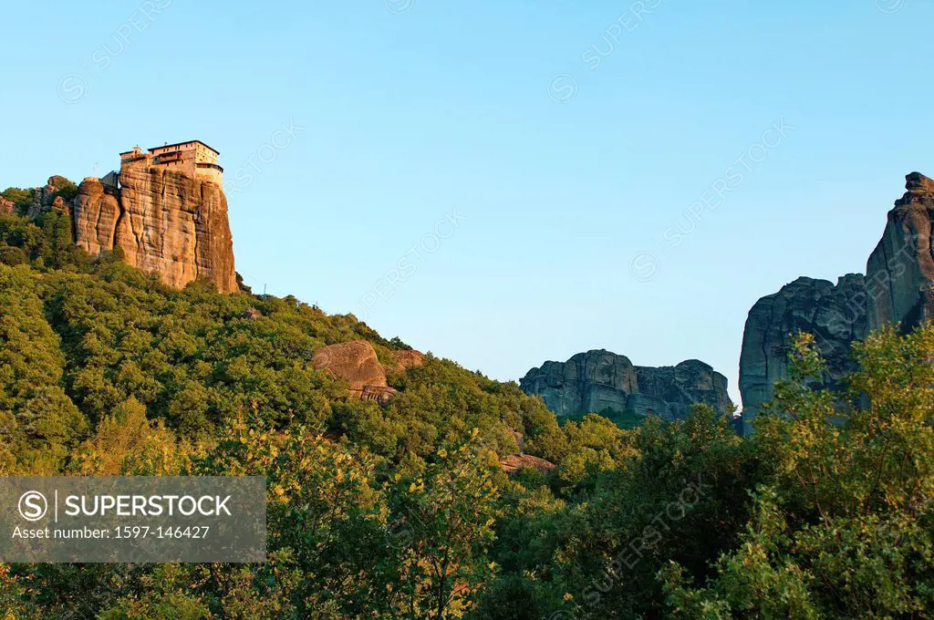 Metéora, world cultural heritage, Kalambaka, Kastraki, monastery, monasteries, orthodox, Greek orthodox, rock, rocks, Thessaly, Greece, Greek, Roussan...