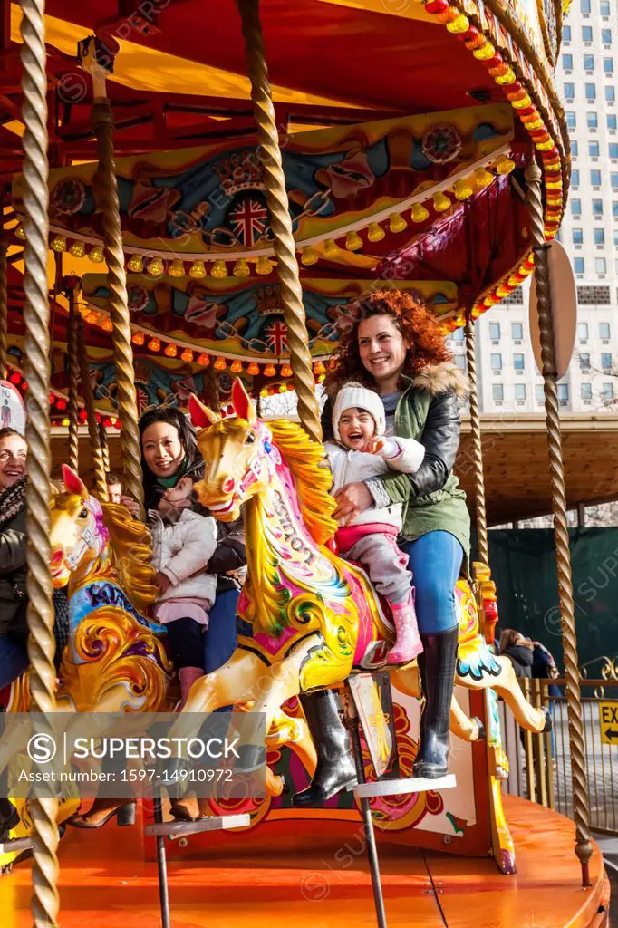 England, London, Southwark, Bankside, Carousel