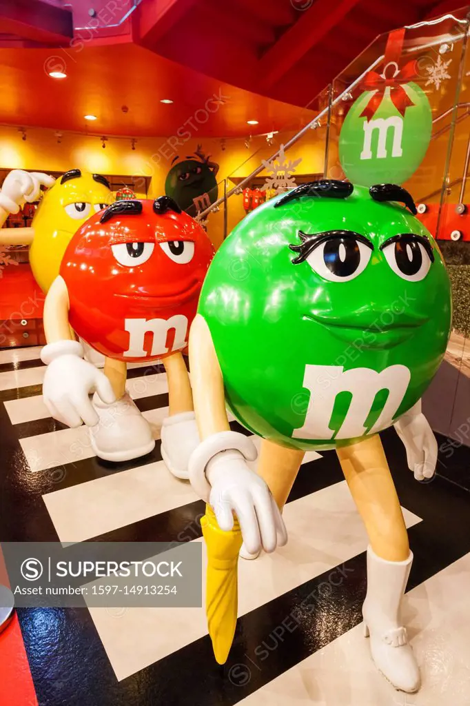 England, London, Leicester Square, M&M Store, M&M Road