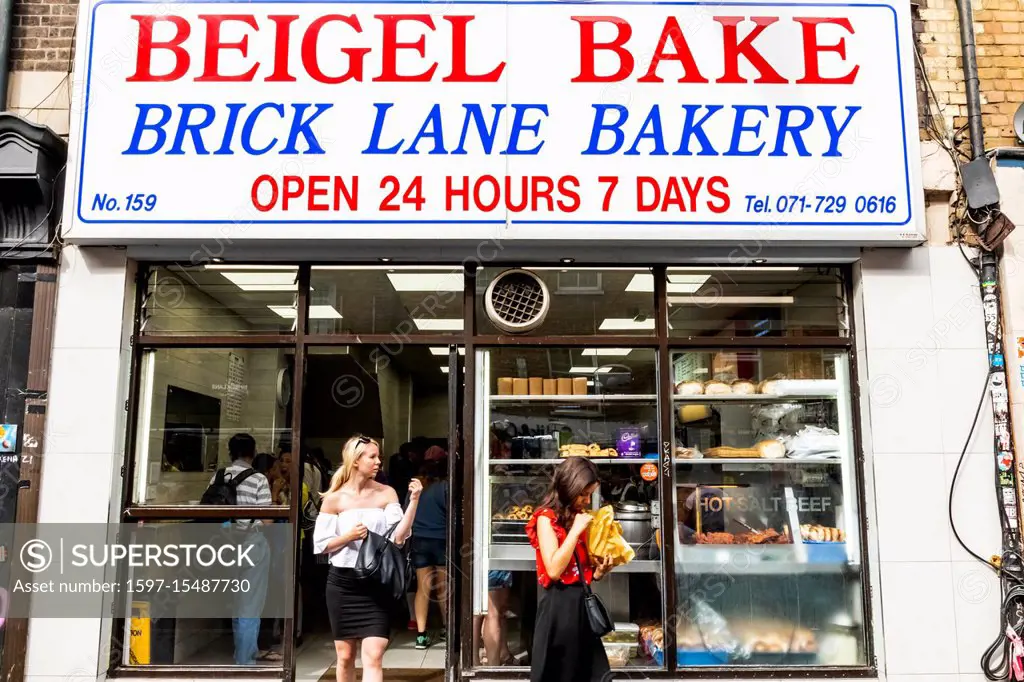 England, London, Shoreditch, Brick Lane, Beigel Bake Bakery