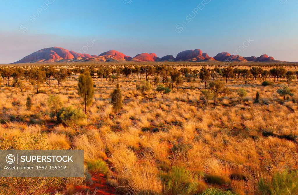 Kata Tjuta, Olgas, Australia, Northern Territory, red cliff, loneliness, scenery, holy land, sunrise,