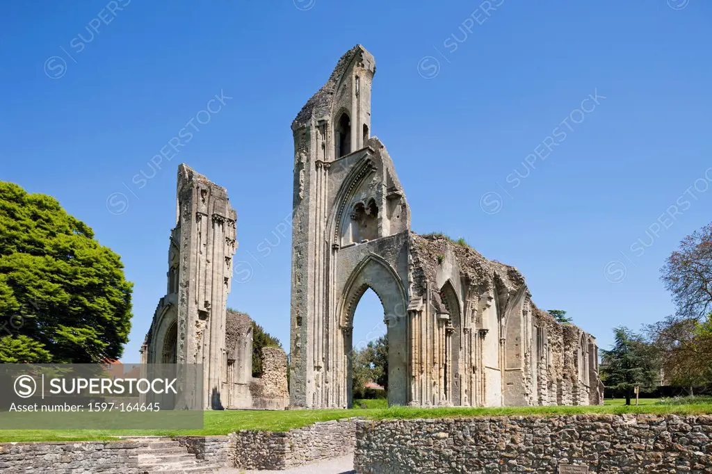 UK, United Kingdom, Great Britain, Britain, England, Europe, Somerset, Glastonbury, Glastonbury Abbey, Abbey