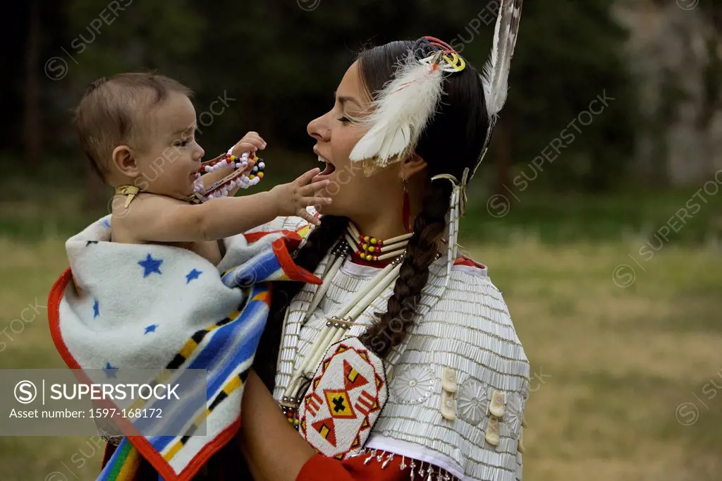 USA, United States, America, Lakota, Souix, model, native, native American, female, woman, dress, horse mint, South Dakota, SD, field, Black Hills, La...