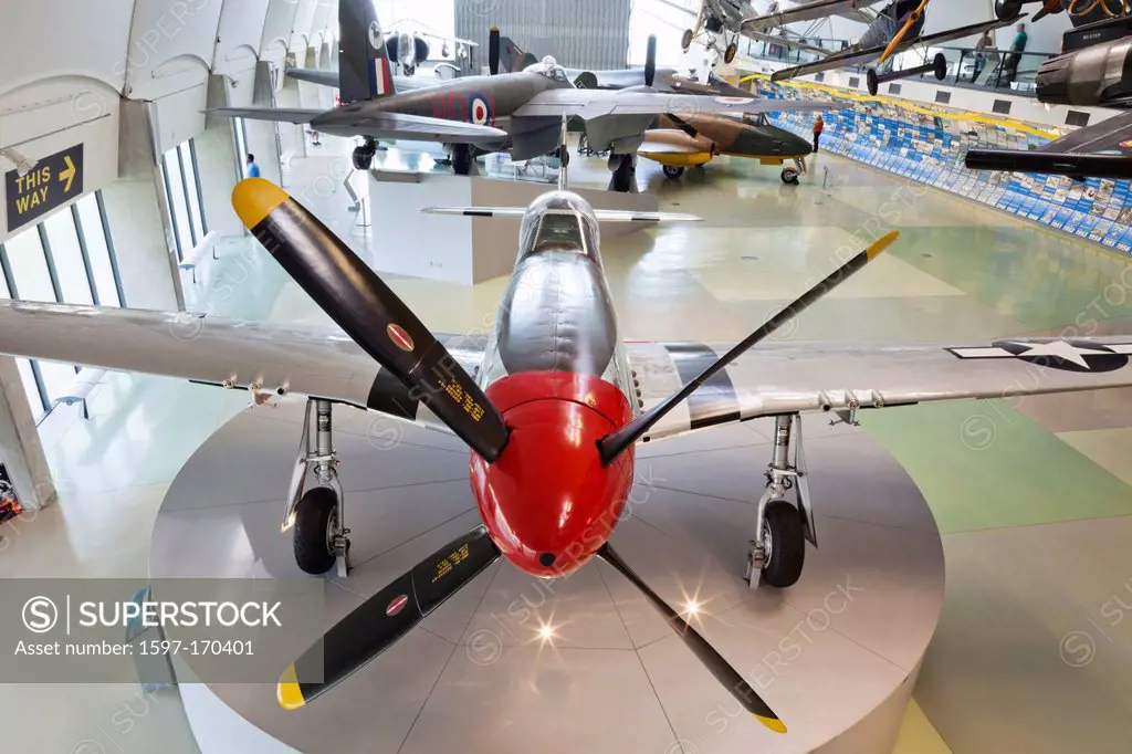 England, London, Hendon, The Royal Airforce Museum, Display of Vintage Aircraft