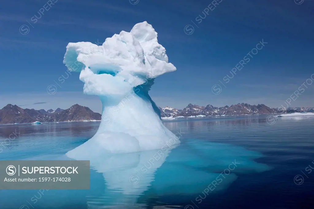 Icebergs, Greenland, East Greenland, ice, iceberg, Tassiilaq, nature, formation, group, white, blue, cold,