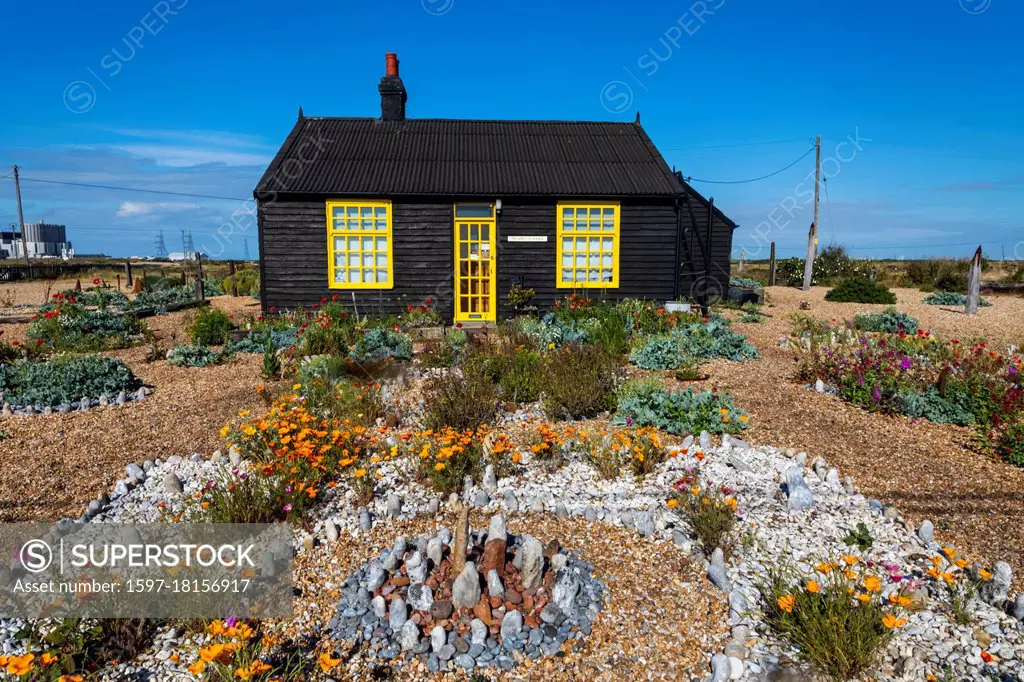 England, Kent, Dungeness, Prospect Cottage, The Former Home of Movie Director Derek Jarman