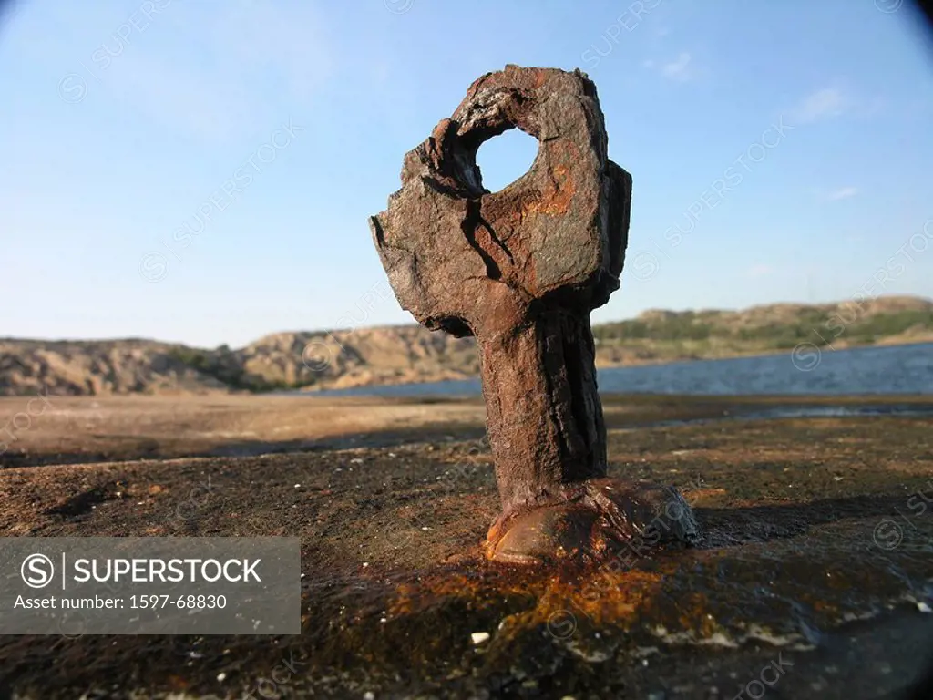 10851902, Sweden, bollard, mooring, broken, rusty,