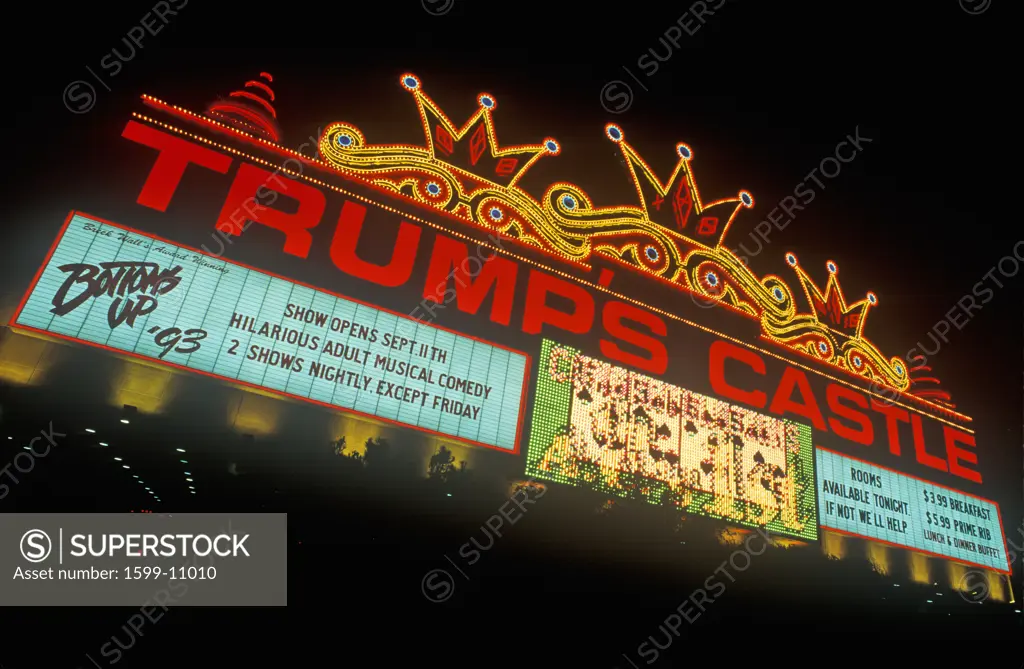 Trump's Castle Casino on boardwalk in Atlantic City, NJ