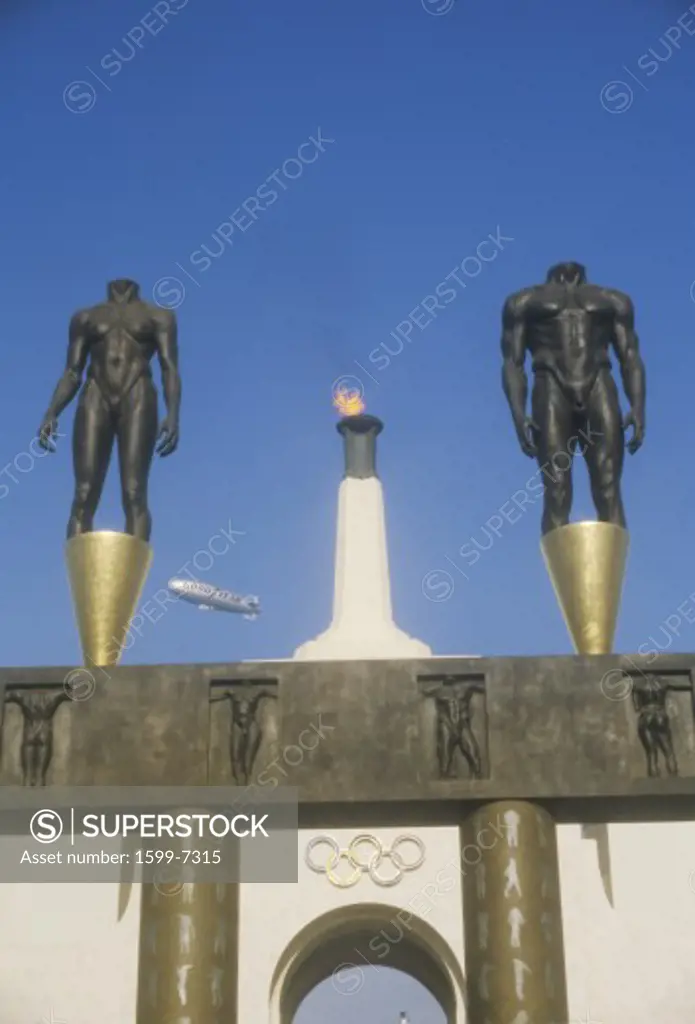 Entrance to Los Angeles Memorial Coliseum, Los Angeles, California