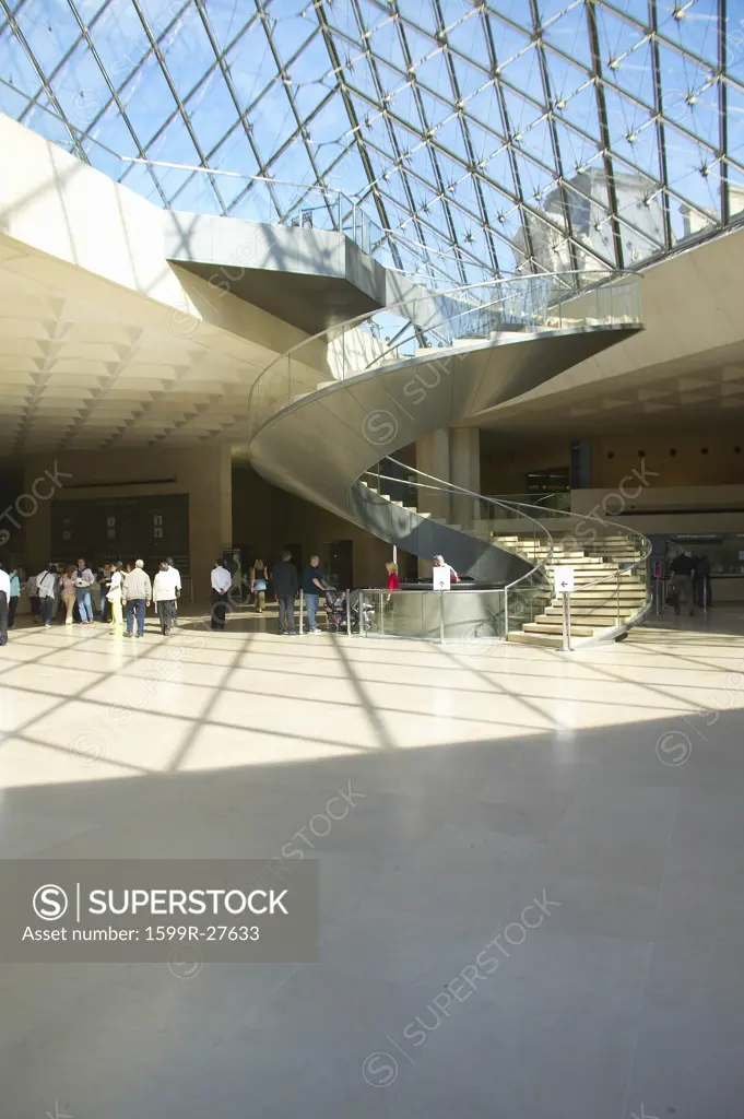 Lobby of the Louvre Museum, Paris, France