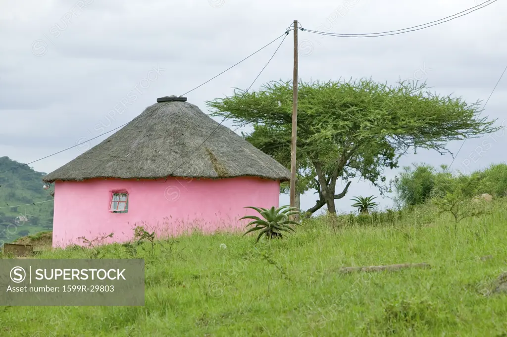 Rondoval (round house),  Zulu Village, Zululand, South Africa