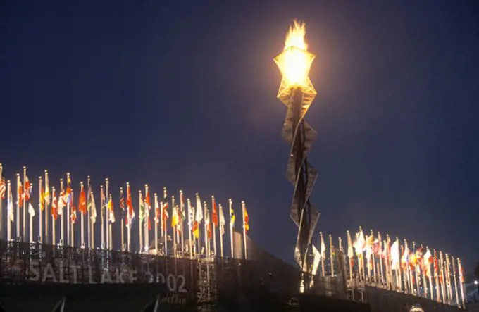 Olympic Torch, Salt Lake City, Utah, Winter Olympics, 2002