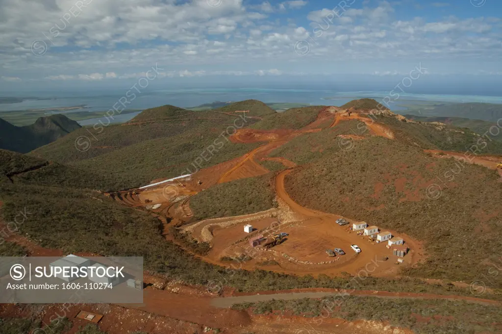 New Caledonia, North Province, Koniambo mountain, nickel mine of KNS new factory (Koniambo Nickel SAS)