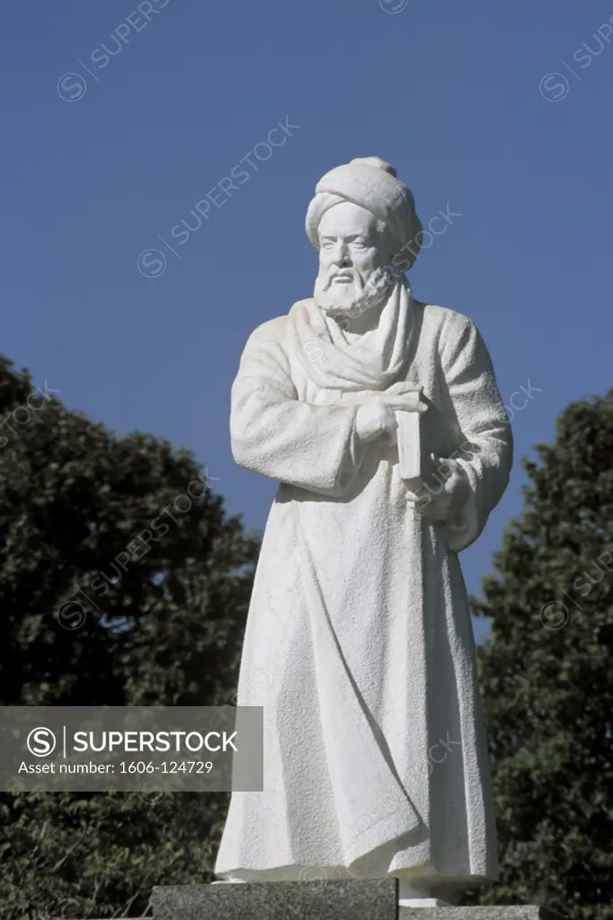 Iran, Hamadan, statue of Avicenna, Bu Ali Sina