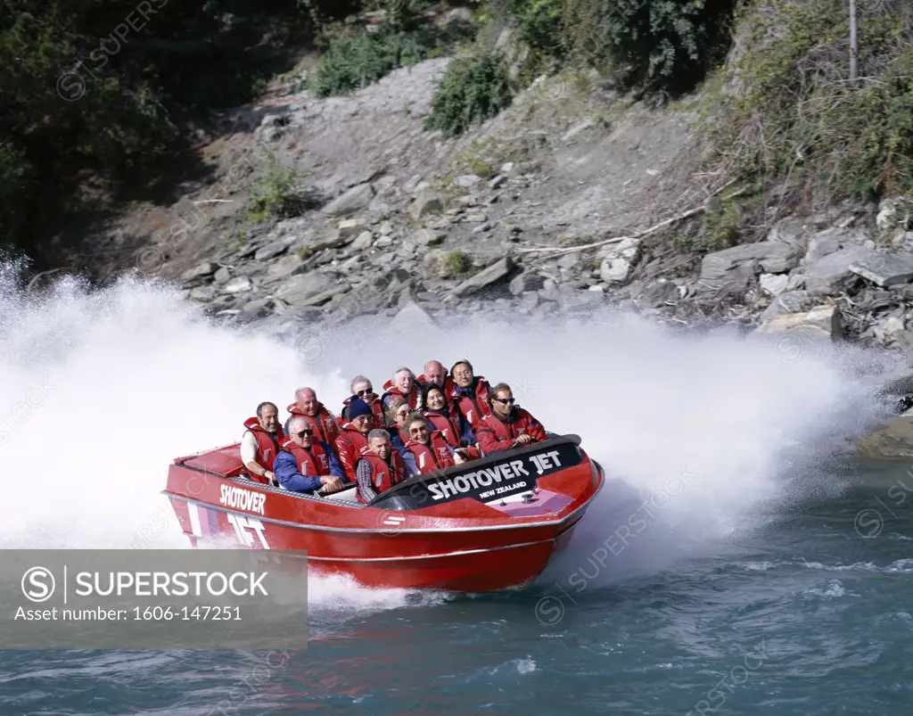 New Zealand, South Island, Queenstown, Shotover Jet