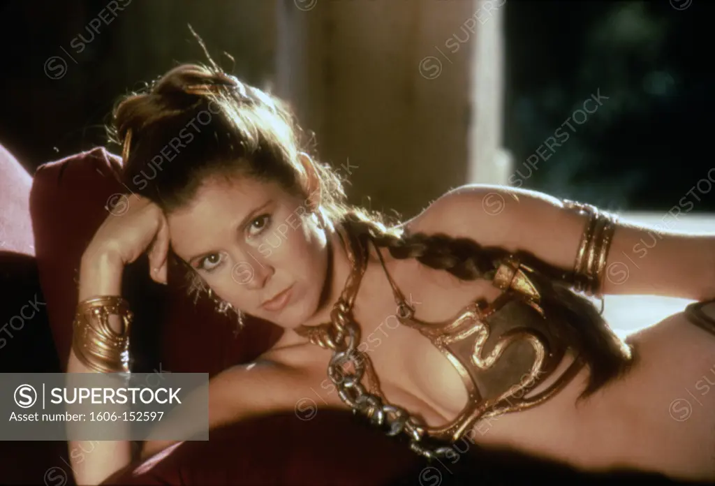 Carrie Fisher / Star Wars - Return Of The Jedi 1983 directed by Richard Marquand. Princess Leia