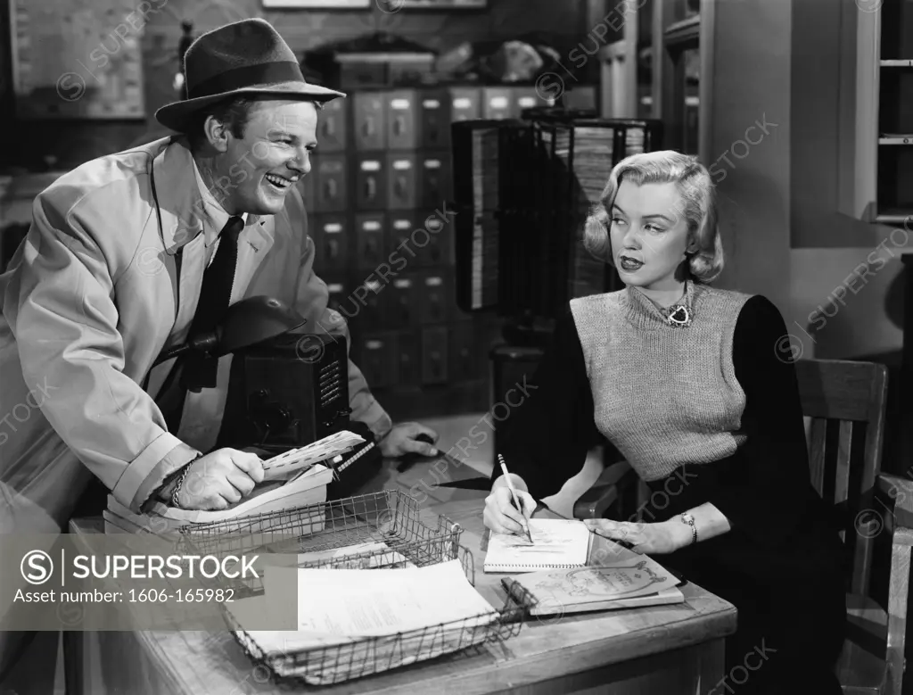 Alan Hale Jr. and Marilyn Monroe , Home Town Story , 1951 directed by Arthur Pierson Metro-Goldwyn-Mayer Pictures