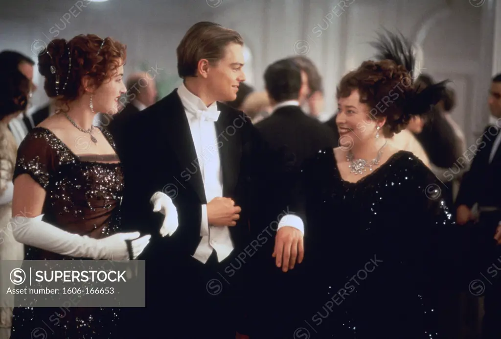 Kate Winslet, Leonardo DiCaprio and Kathy Bates , Titanic , 1997 directed by James Cameron Twentieth Century Fox Pictures