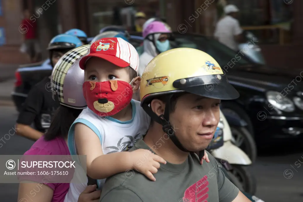 Vietnam,Vietnam,Ho Chi Minh City,Motorbike Traffic