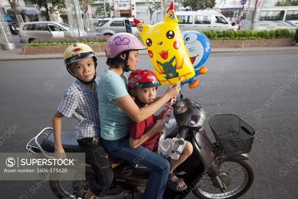 Vietnam,Vietnam,Ho Chi Minh City,Motorbike Traffic